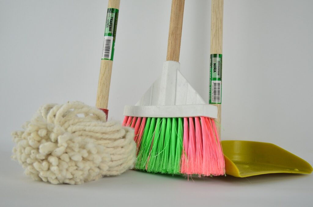 Mop broom dust pan | Signature Flooring, Inc